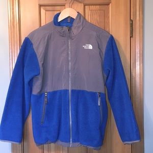 North Face Boys Blue & Gray Jacket XL